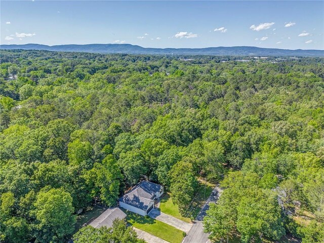 14 Brook Valley Ct SW, Rome, GA 30165 - drone / aerial view of a heavily wooded area and mountains