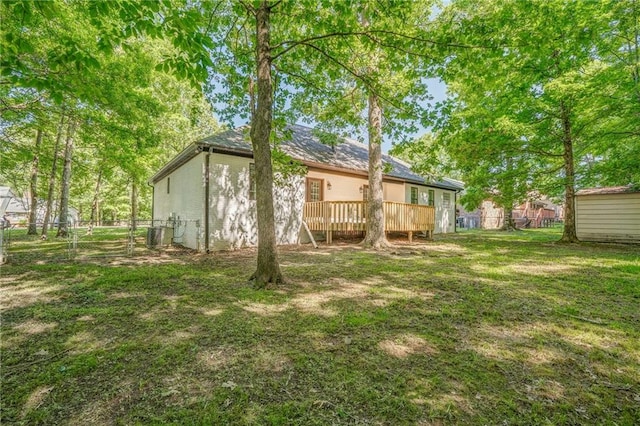 14 Brook Valley Ct SW, Rome, GA 30165 - rear view of property with a deck and central AC unit