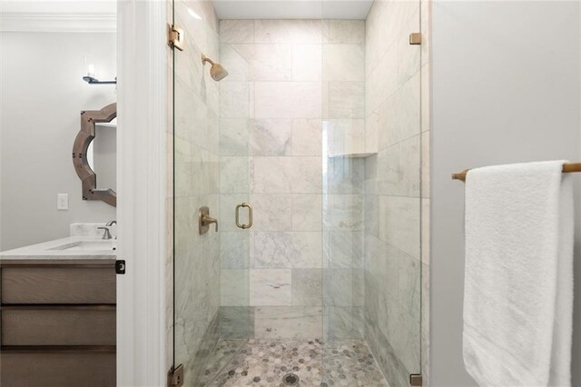 15910 Meadow King Way, Milton, GA 30004 - bathroom with vanity and a shower stall