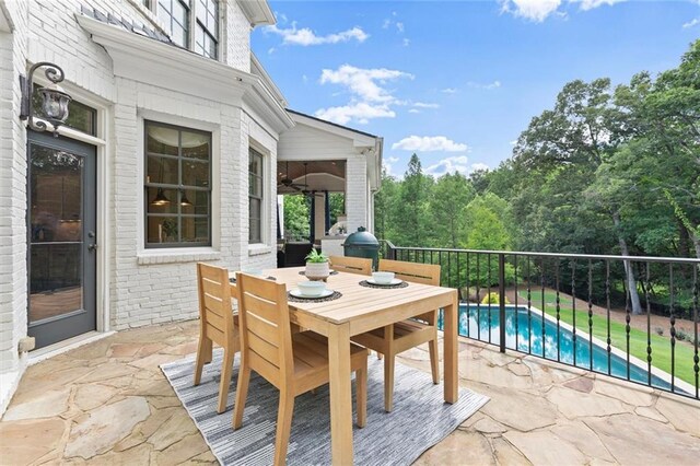 15910 Meadow King Way, Milton, GA 30004 - view of patio with outdoor dining space and grilling area
