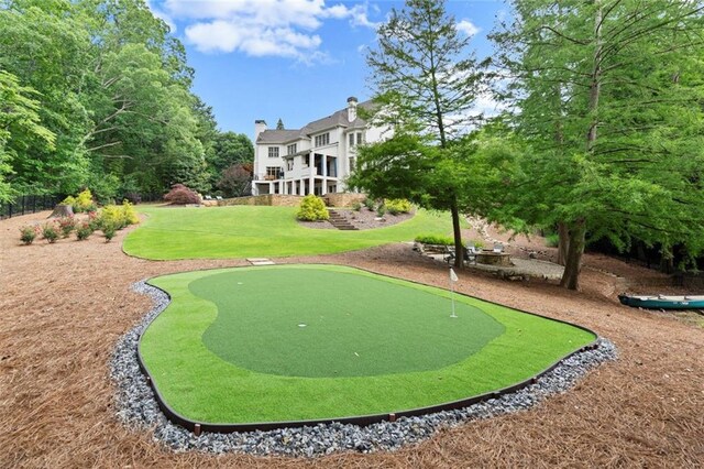 15910 Meadow King Way, Milton, GA 30004 - surrounding community with a putting green and a yard
