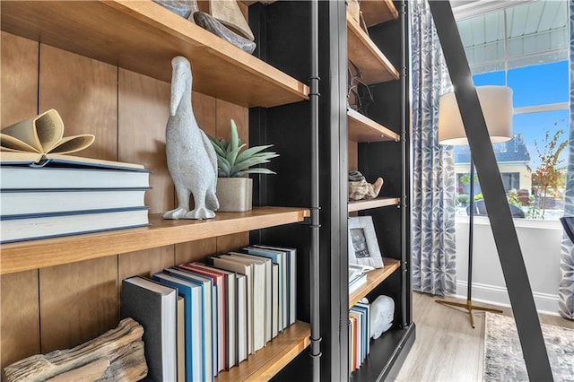 detailed view of wood finished floors