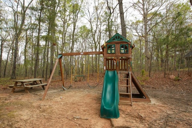 view of jungle gym