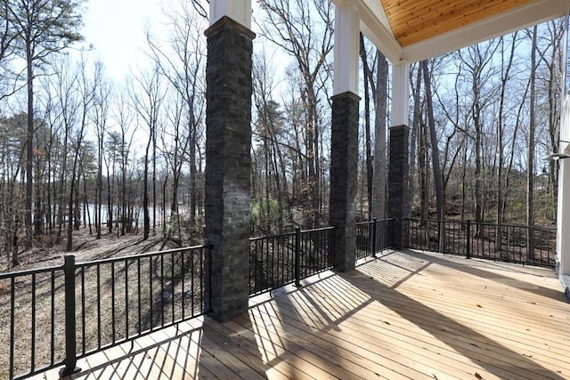 221 Dragonfly Cv, Toccoa, GA 30577 - view of wooden deck