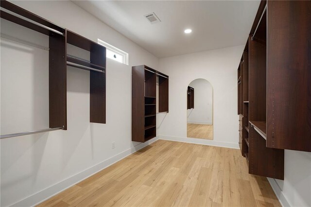 554 Mcdaniel Station Rd SW, Calhoun, GA 30701 - spacious closet with light wood-style flooring and arched walkways