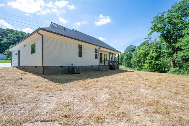 554 Mcdaniel Station Rd SW, Calhoun, GA 30701 - view of home's exterior featuring crawl space and cooling unit