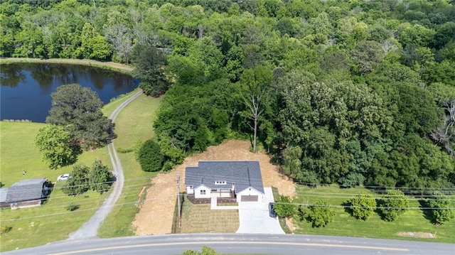 554 Mcdaniel Station Rd SW, Calhoun, GA 30701 - view from above of property with a large body of water and a forest