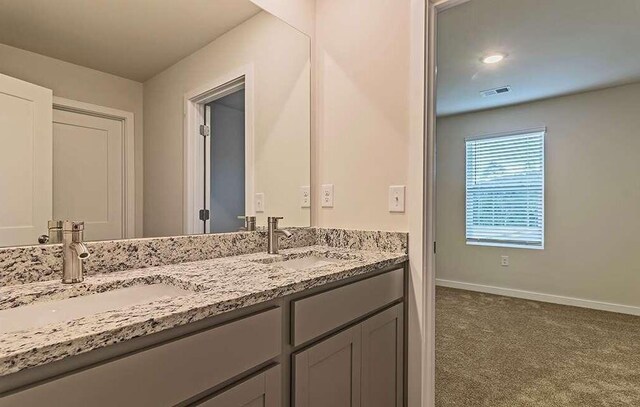 bathroom featuring vanity