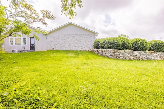 225 Fireside Way, Fairburn, GA 30213 - view of grassy yard with ac unit