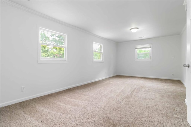 3781 Cherokee Trl, Suwanee, GA 30024 - spare room with ornamental molding and a wealth of natural light