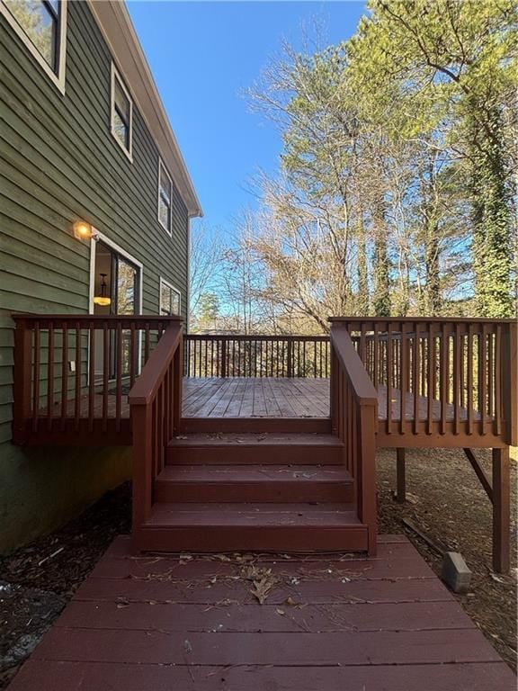 view of wooden terrace