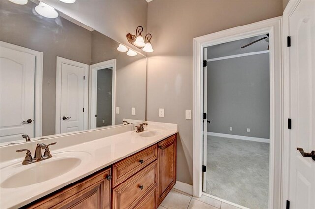 5195 Stefan Ridge Way, Buford, GA 30519 - carpeted empty room with baseboards, ornamental molding, and ceiling fan