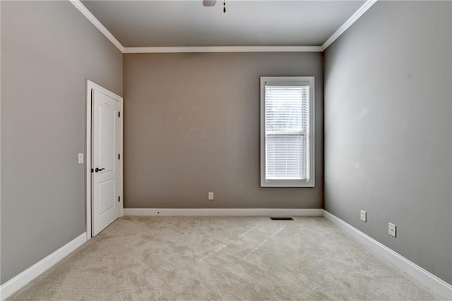 5195 Stefan Ridge Way, Buford, GA 30519 - unfurnished room featuring visible vents, crown molding, and light colored carpet