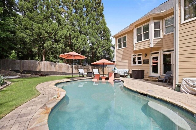 6317 Benbrooke Overlook NW, Acworth, GA 30101 - view of swimming pool with a patio and entry steps