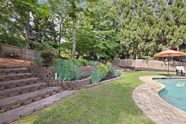 6317 Benbrooke Overlook NW, Acworth, GA 30101 - view of swimming pool with a fenced backyard