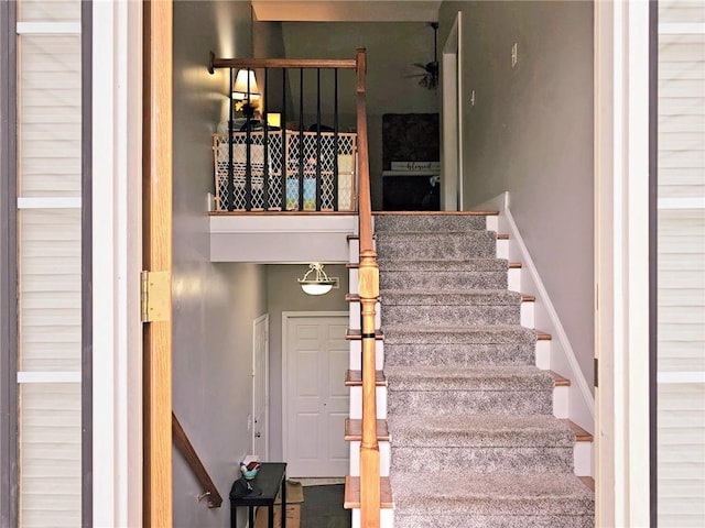 view of stairs