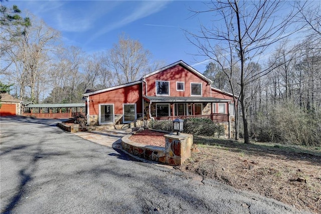 view of front of home