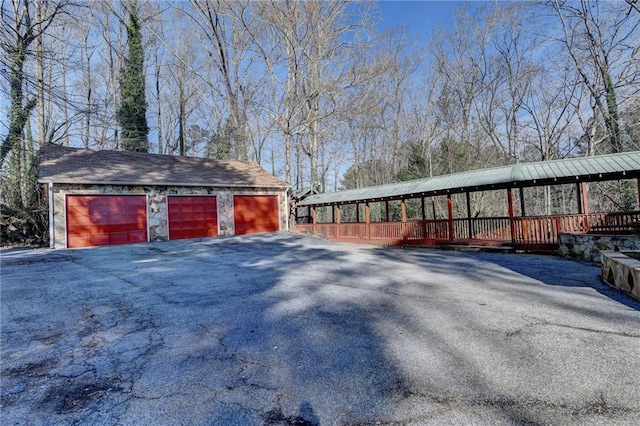 view of home's exterior featuring a garage