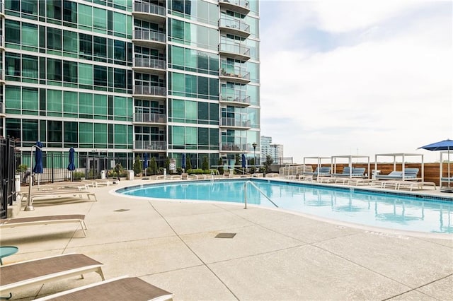 923 Peachtree St NE Unit 1238, Atlanta, GA 30309 - community pool with a patio