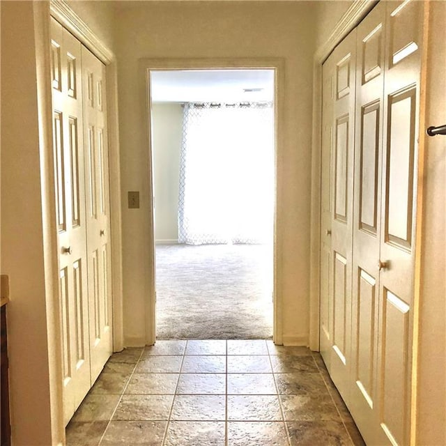1271 Whitlock Ridge Dr SW, Marietta, GA 30064 - hall featuring light carpet and baseboards
