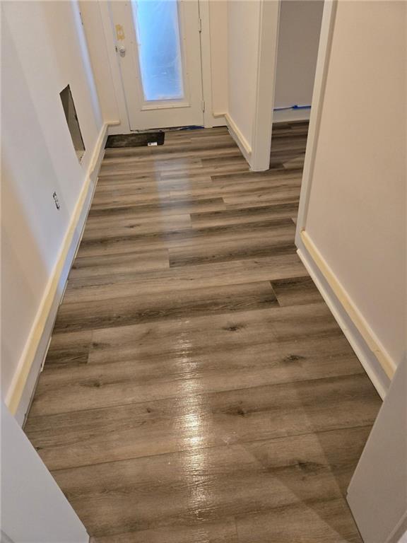 300 Mountain Ridge Dr, Dahlonega, GA 30533 - details featuring wood finished floors and baseboards