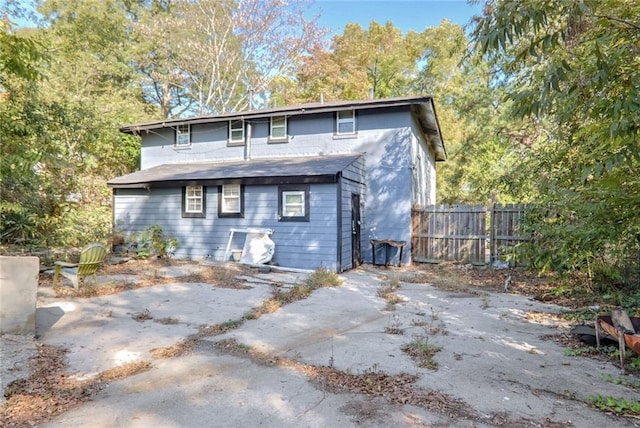 view of rear view of house