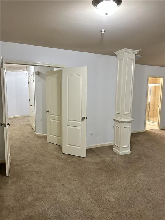 interior space featuring carpet floors