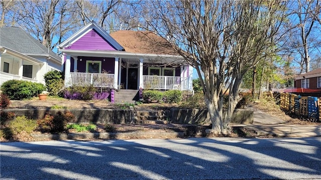view of front of house with a porch