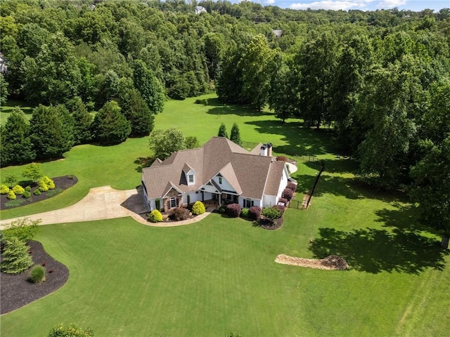 119 Sharp Mountain Crk, Ball Ground, GA 30107 - aerial view of property and surrounding area featuring a heavily wooded area