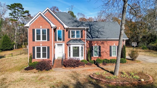 view of front of house with a front yard