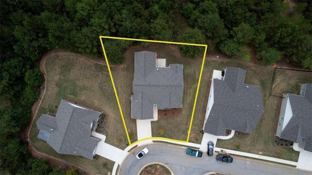 960 Park Place St, Social Circle, GA 30025 - aerial view of property and surrounding area with property parcel outlined