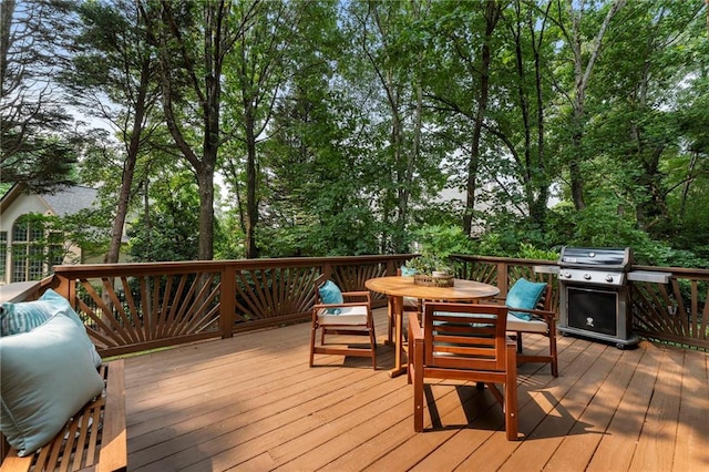 10135 High Falls Pointe Pointe, Johns Creek, GA 30022 - deck featuring outdoor dining area and a grill