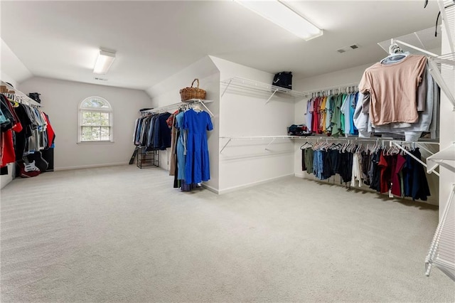 10135 High Falls Pointe Pointe, Johns Creek, GA 30022 - walk in closet featuring lofted ceiling and carpet flooring