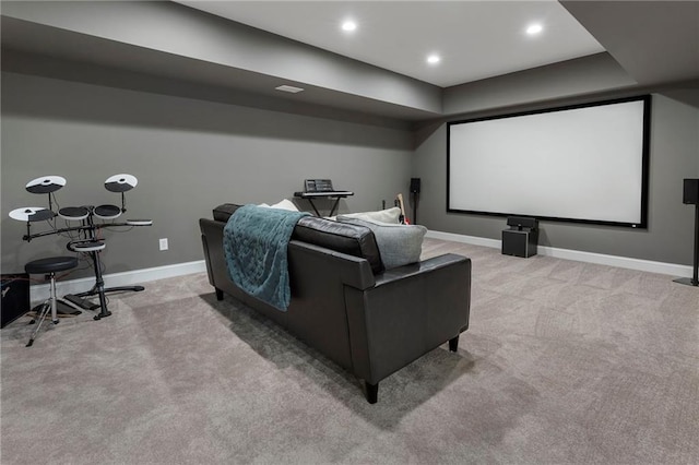 10135 High Falls Pointe Pointe, Johns Creek, GA 30022 - carpeted cinema room featuring baseboards and recessed lighting