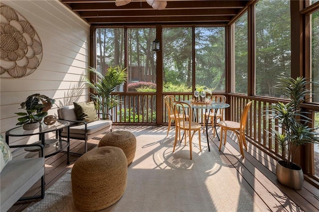 10135 High Falls Pointe Pointe, Johns Creek, GA 30022 - sunroom with ceiling fan