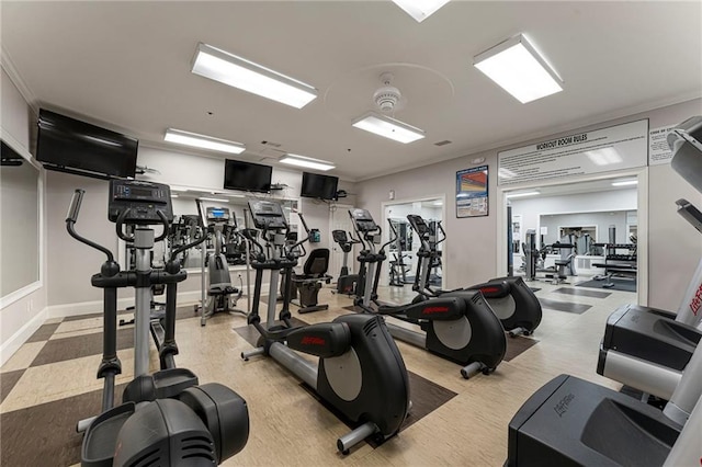 10135 High Falls Pointe Pointe, Johns Creek, GA 30022 - gym featuring baseboards