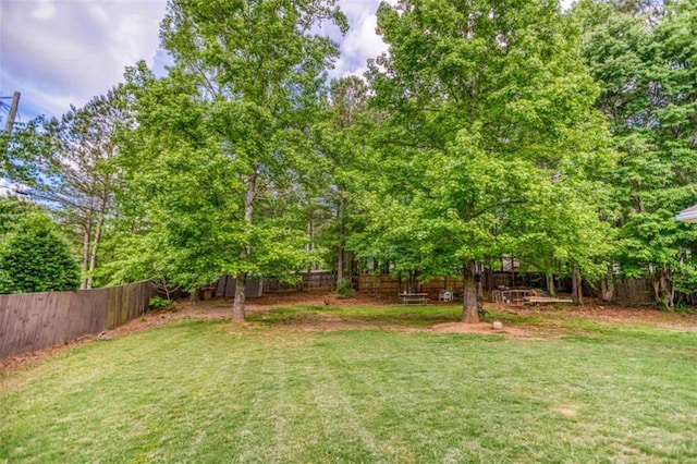 view of yard