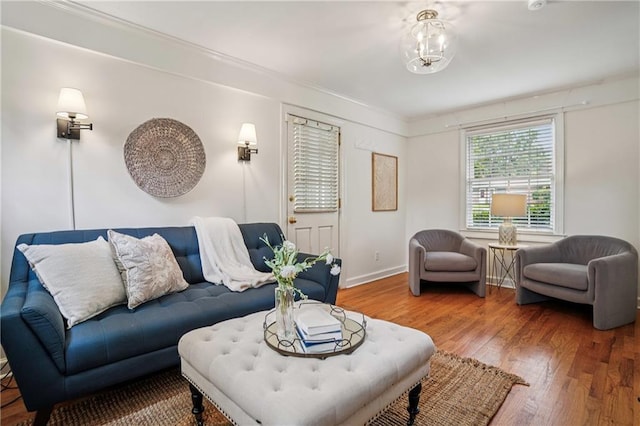 615 Sycamore Dr, Decatur, GA 30030 - living area with wood finished floors and baseboards