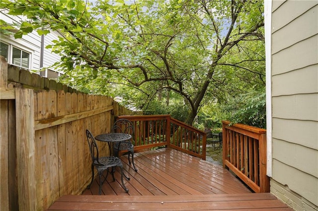 615 Sycamore Dr, Decatur, GA 30030 - view of wooden terrace