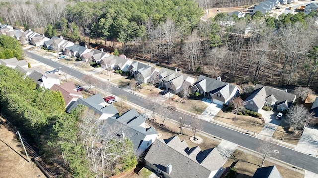 bird's eye view with a residential view