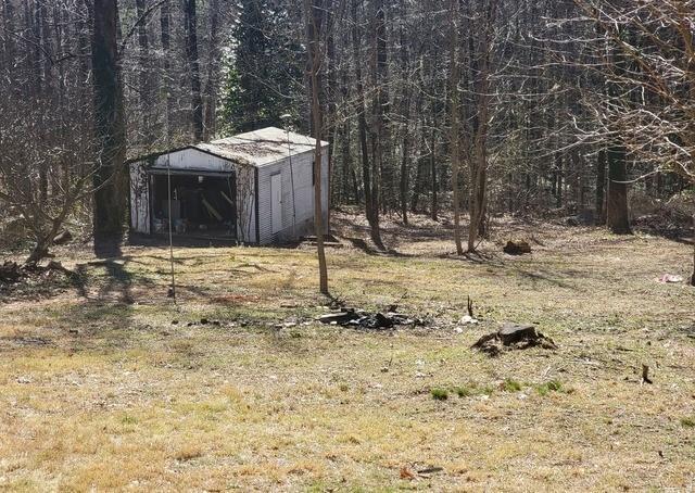 view of yard featuring an outdoor structure