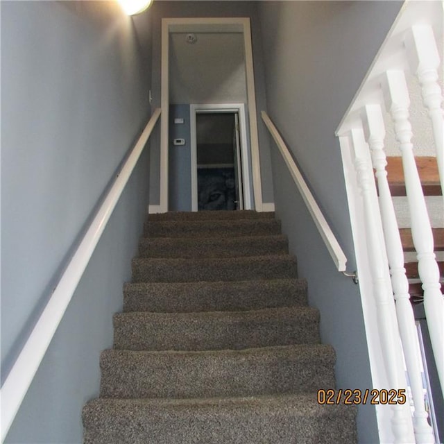 view of stairs