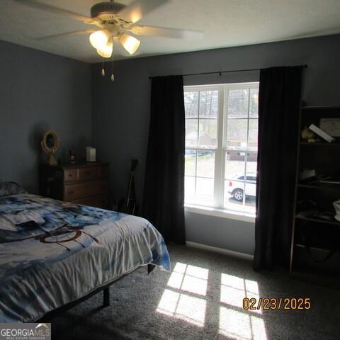 bedroom with ceiling fan