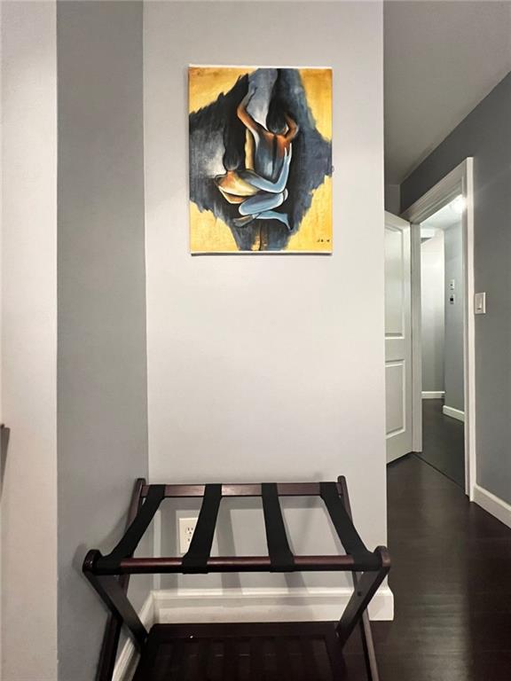 3629 Embry Cir, Atlanta, GA 30341 - corridor with wood finished floors and baseboards