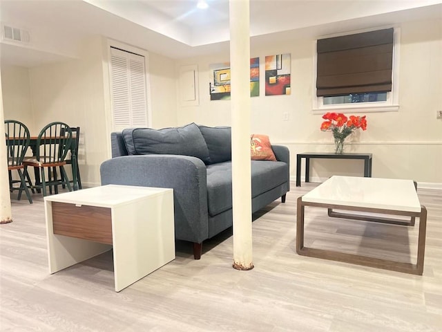 3629 Embry Cir, Atlanta, GA 30341 - living room with visible vents and light wood-style flooring