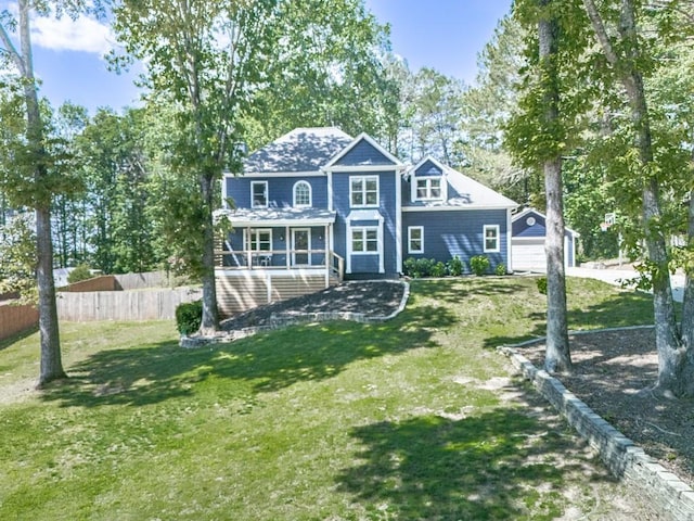view of front of home featuring covered porch