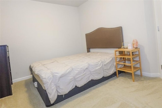 bedroom with carpet floors