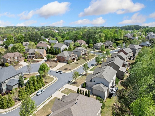 birds eye view of property featuring a residential view