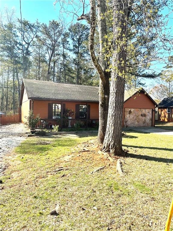 5687 Pine Meadow Ct, Morrow, GA 30260 - ranch-style home with driveway and a front lawn
