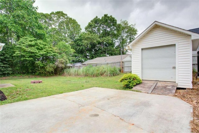 view of patio with fence